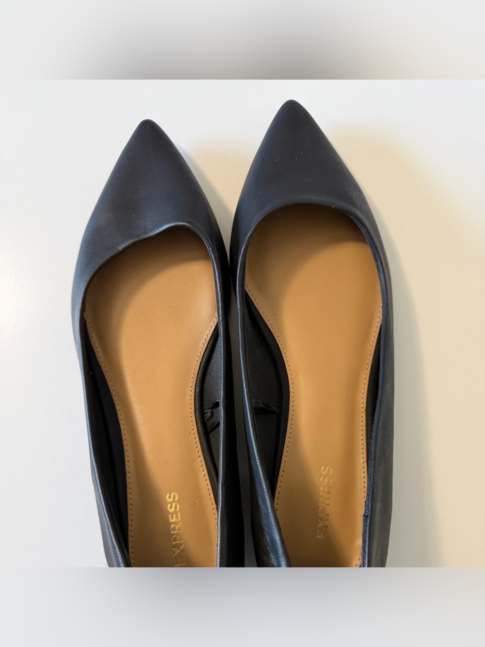 NWOT Express Women’s 9 Black Pointy Almond Toe Flats
